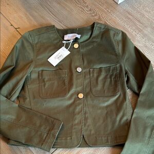 Derek Lam Olive Green Button-Up Jacket